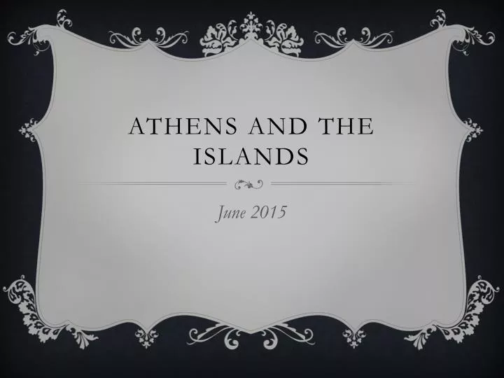 athens and the islands