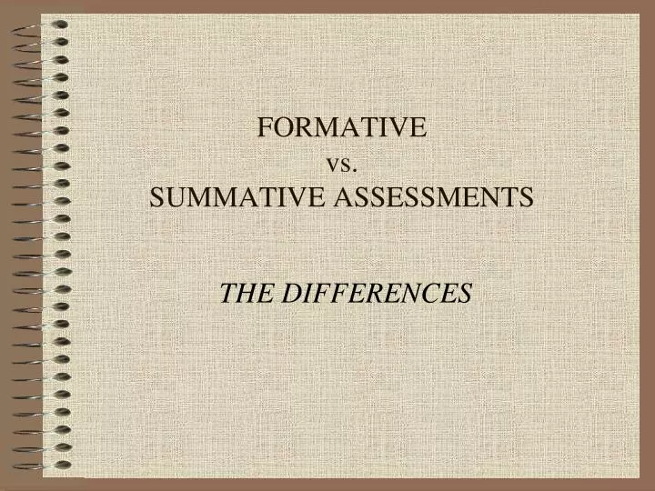 formative vs summative assessments