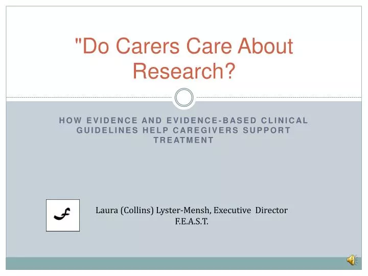 do carers care about research
