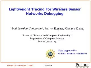 Lightweight Tracing For Wireless Sensor Networks Debugging