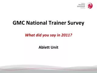 GMC National Trainer Survey