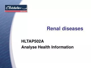 Renal diseases