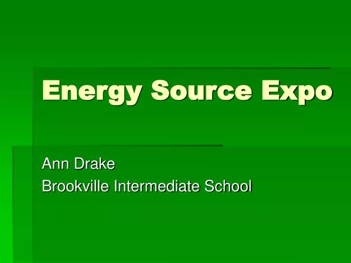 energy source expo