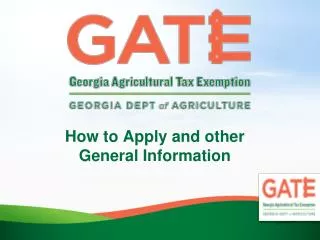How to Apply and other General Information
