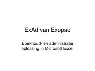 exad van exopad