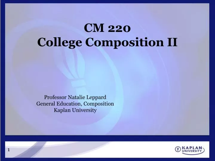 cm 220 college composition ii