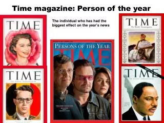 Time magazine: Person of the year