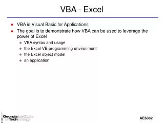 VBA - Excel