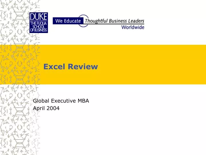 excel review