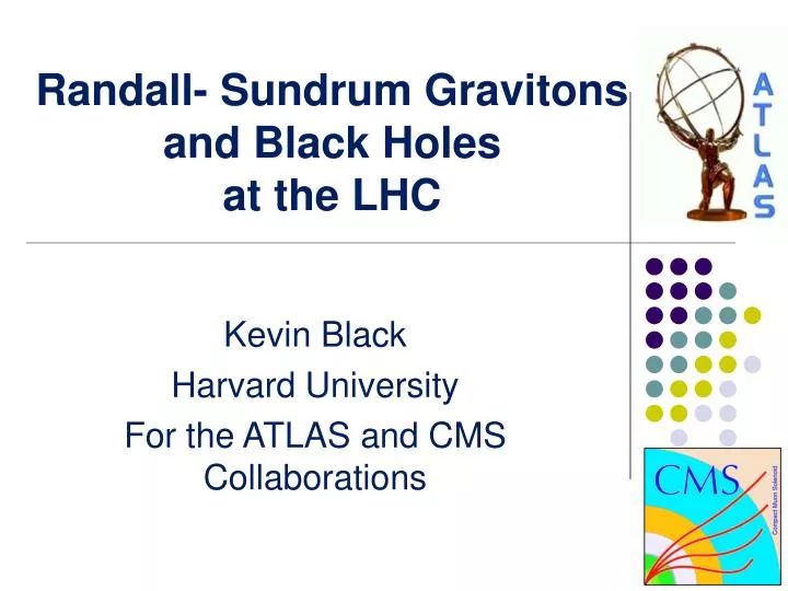 randall sundrum gravitons and black holes at the lhc