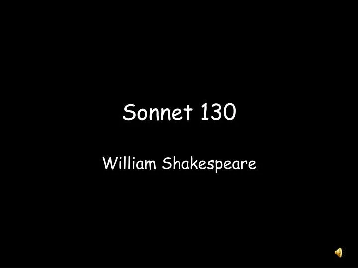 sonnet 130