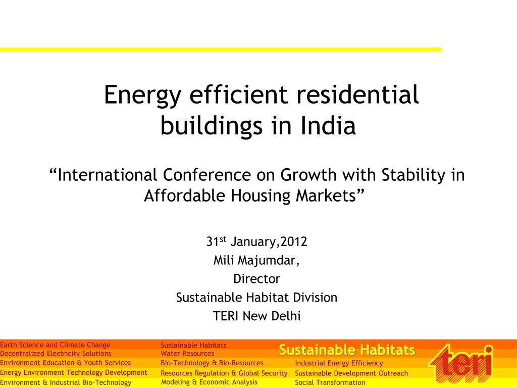 PPT - Energy efficient residential buildings in India PowerPoint ...