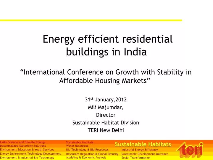 energy efficient residential buildings in india