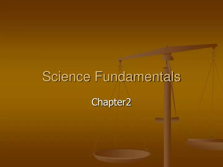 science fundamentals