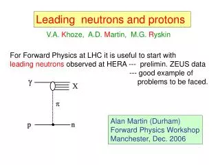 Leading neutrons and protons