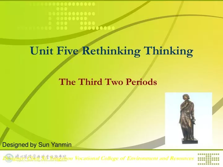 unit five rethinking thinking