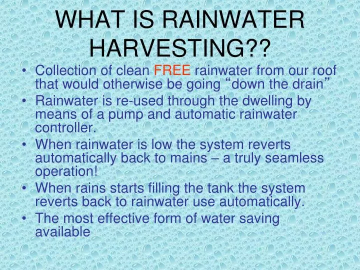 what is rainwater harvesting