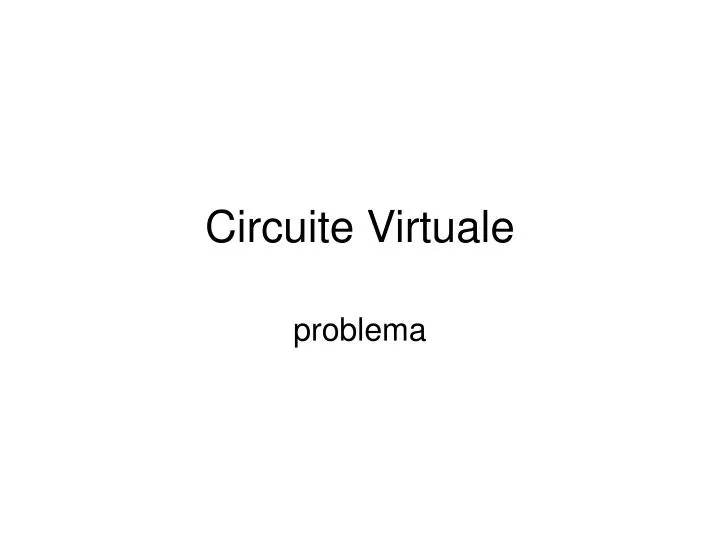 circuite virtuale