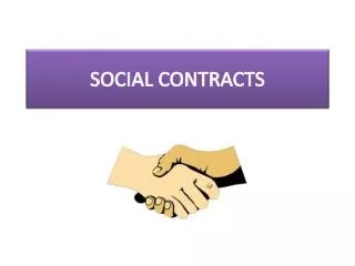 SOCIAL CONTRACTS