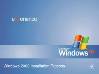 Windows 2000 Installation Process