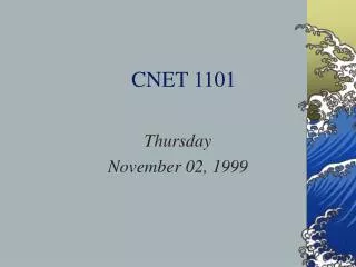 CNET 1101