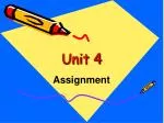 Unit 4 - slide 1
