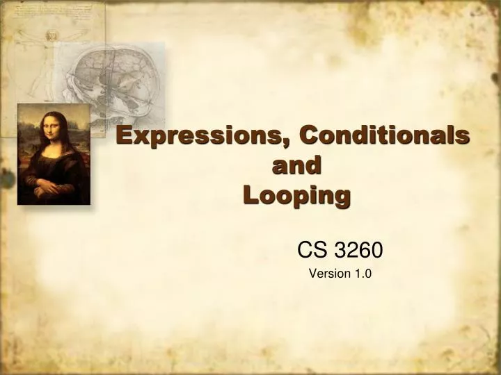 expressions conditionals and looping