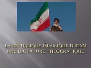 la r publique islamique d iran une dictature th ocratique