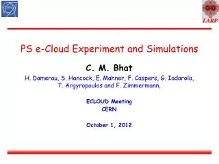 PS e-Cloud Experiment and Simulations