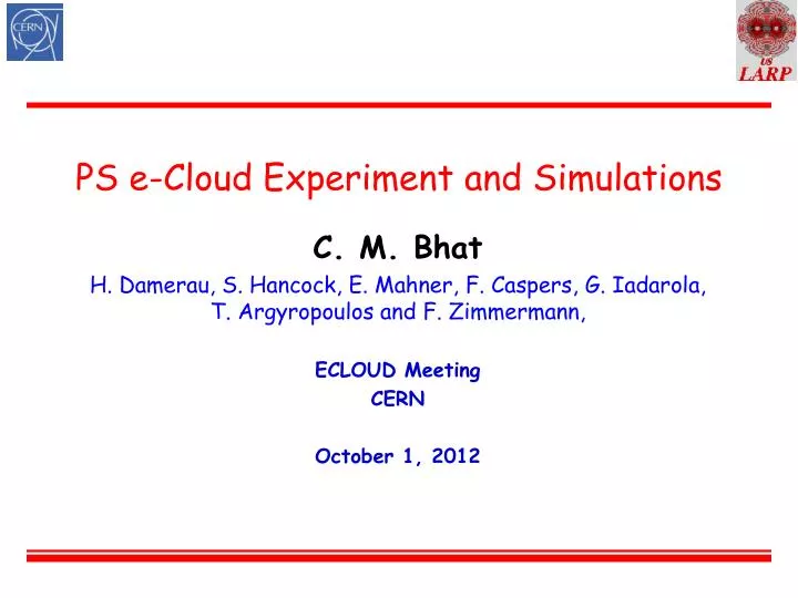 ps e cloud experiment and simulations