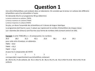 question 1