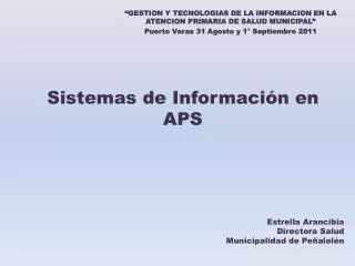 sistemas de informaci n en aps