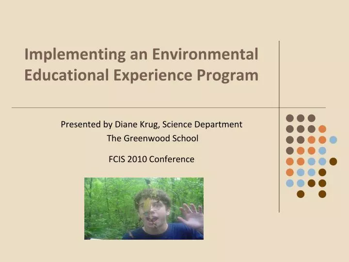 implementing an environmental educational experience program