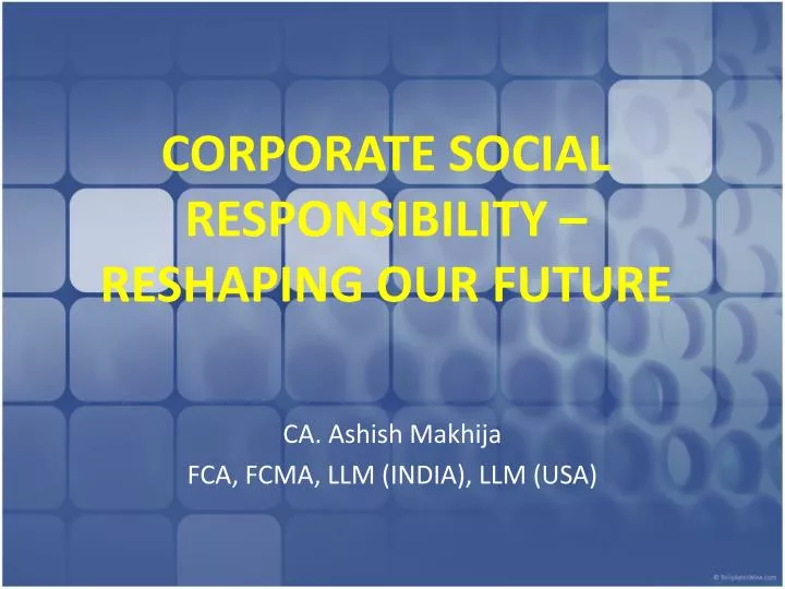 corporate social responsibility reshaping our future