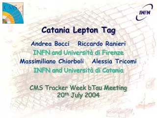 Catania Lepton Tag