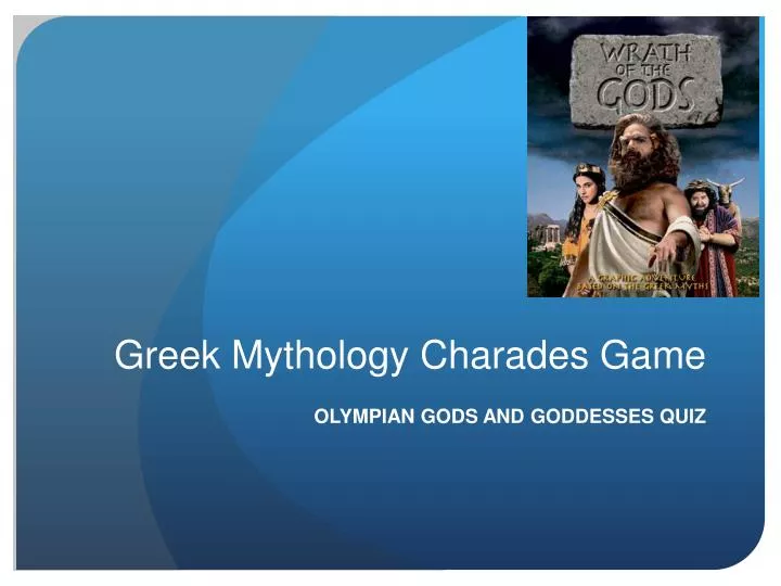 greek mythology charades game
