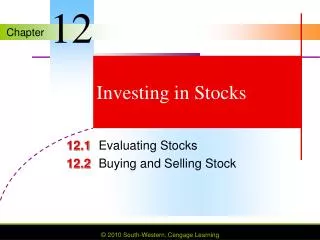 Investing in Stocks