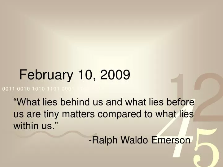 february 10 2009