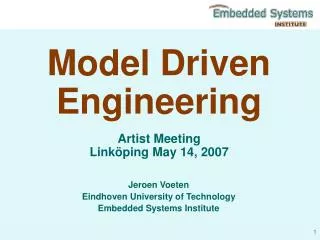 Model Driven Engineering