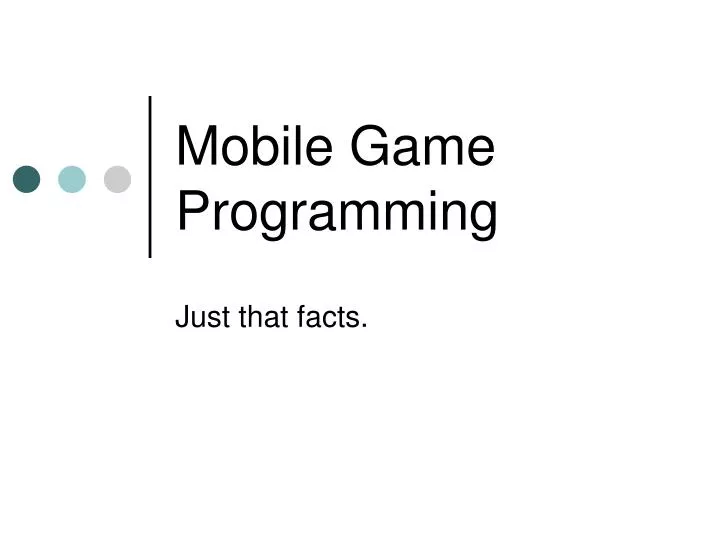 mobile game programming