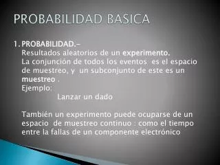 probabilidad basica