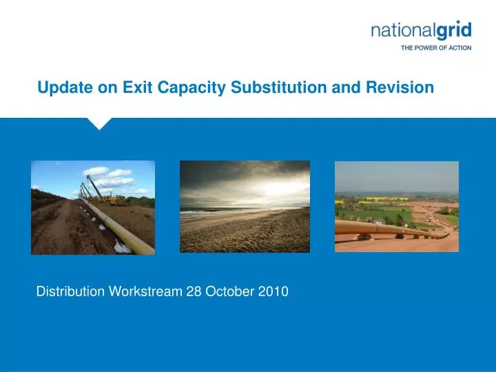 update on exit capacity substitution and revision