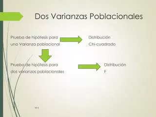 dos varianzas poblacionales