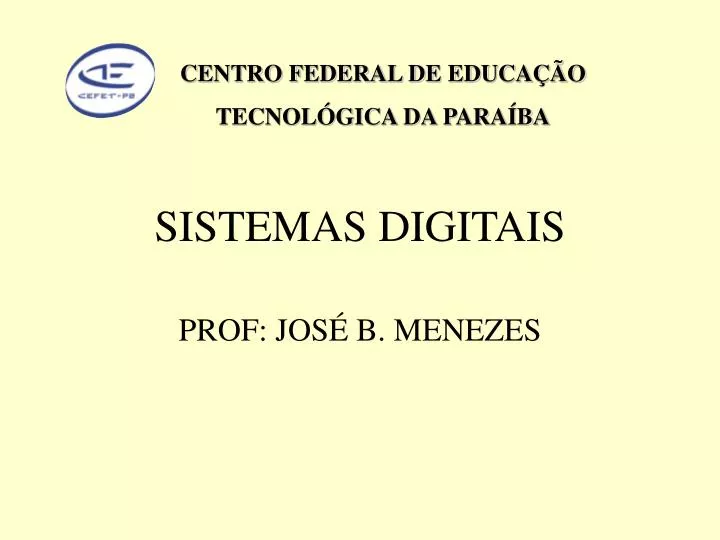 sistemas digitais