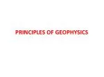 PRINCIPLES OF GEOPHYSICS - slide 1