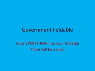 Government Foldable