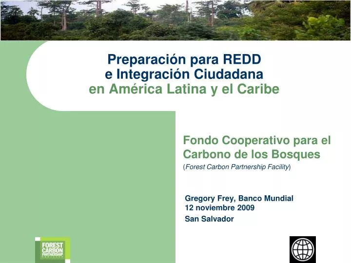 preparaci n para redd e integraci n ciudadana en am rica latina y el caribe