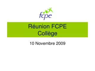 r union fcpe coll ge