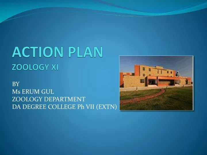 action plan zoology xi