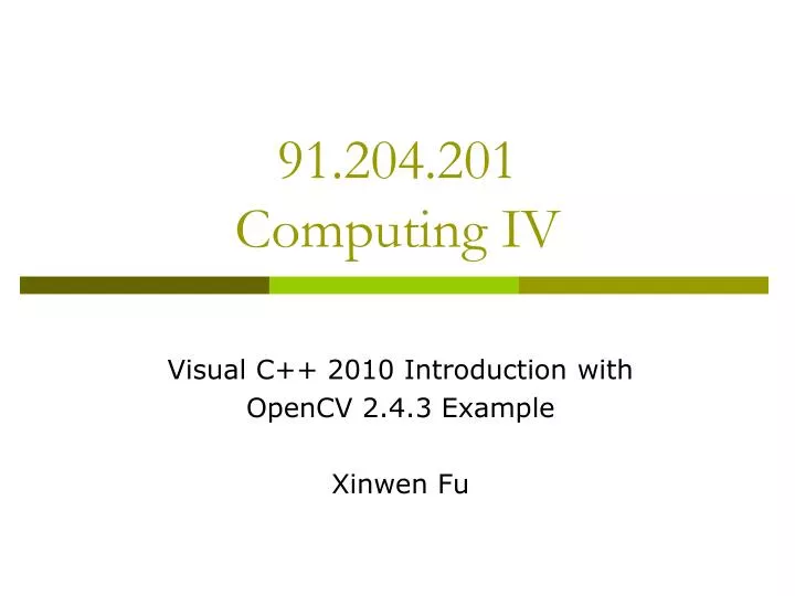 91 204 201 computing iv